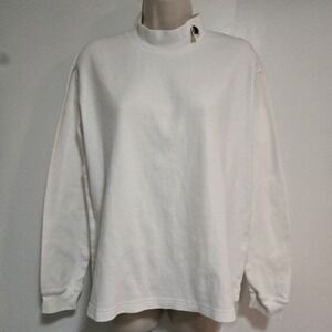 Washington Redskins NFL For Her Womens Size XL White Logo Mock Turtleneck Top